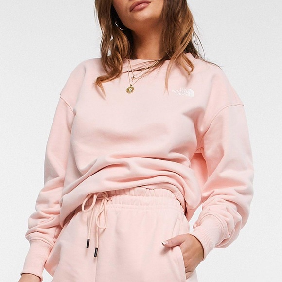 The North Face Sweaters - The North Face essential crewneck pullover sweater in light pink M